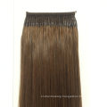 Human Virgin Brazilian Remy Hair Extension Salon Use Thread Hair Extension Dark Brown Color #4 18inch Remy Hair